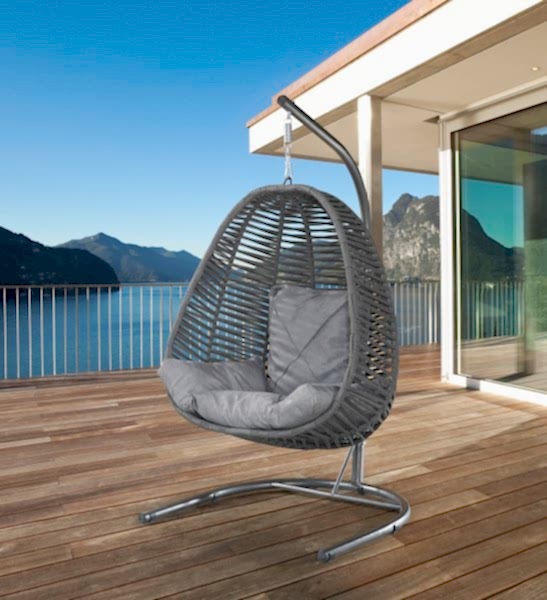 BAHCEMMO Tek Kişilik El Örgüsü Makrome Bahçe Salıncağı